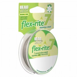 Flexrite 7 Strand Clear 0.45mm Beading Wire 9.1m