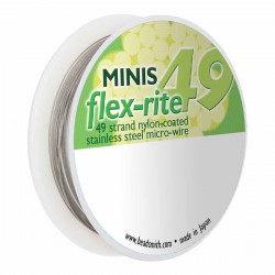 Flexrite Minis 49 Strand Clear 0.45mm Beading Wire 3m