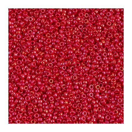 Miyuki Seed Beads 15/0 - Opaque Red Lustre (1943)