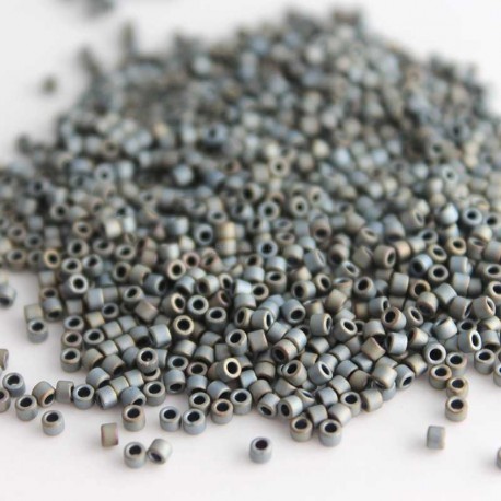Delica 11/0 (DB307) Miyuki Seed Beads - Matt Metallic Silver Grey - 5g